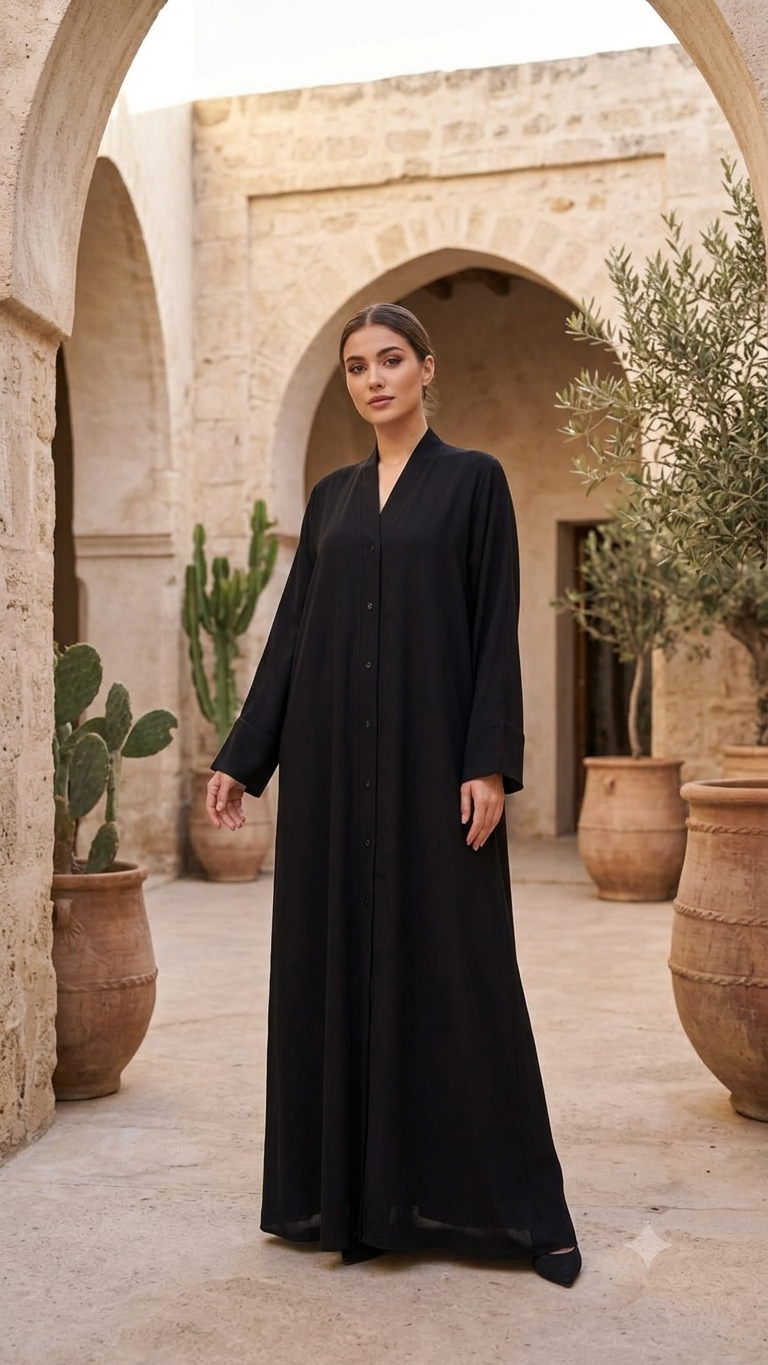 Midnight Tassel Abaya